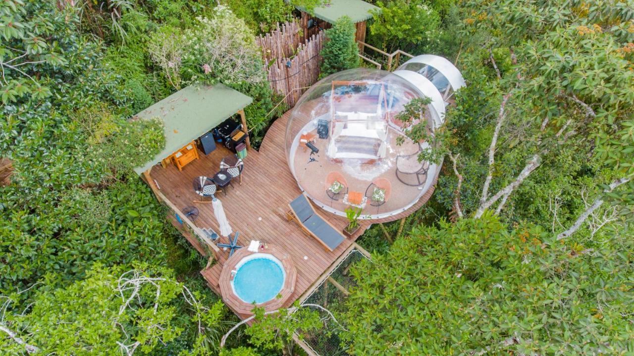 Отель Bubblesky Glamping Гуатапе Экстерьер фото